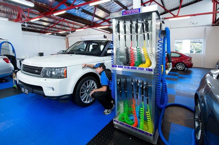 Chemical, air and vacuum at every bay
