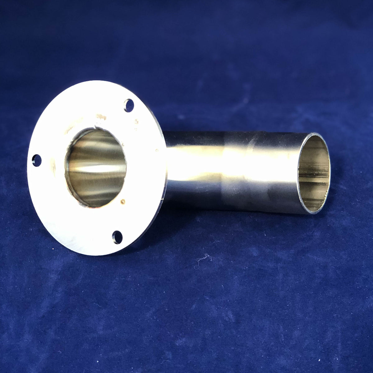 Vacuum Horn - 90 degree, 3 holed stainless steel elbow