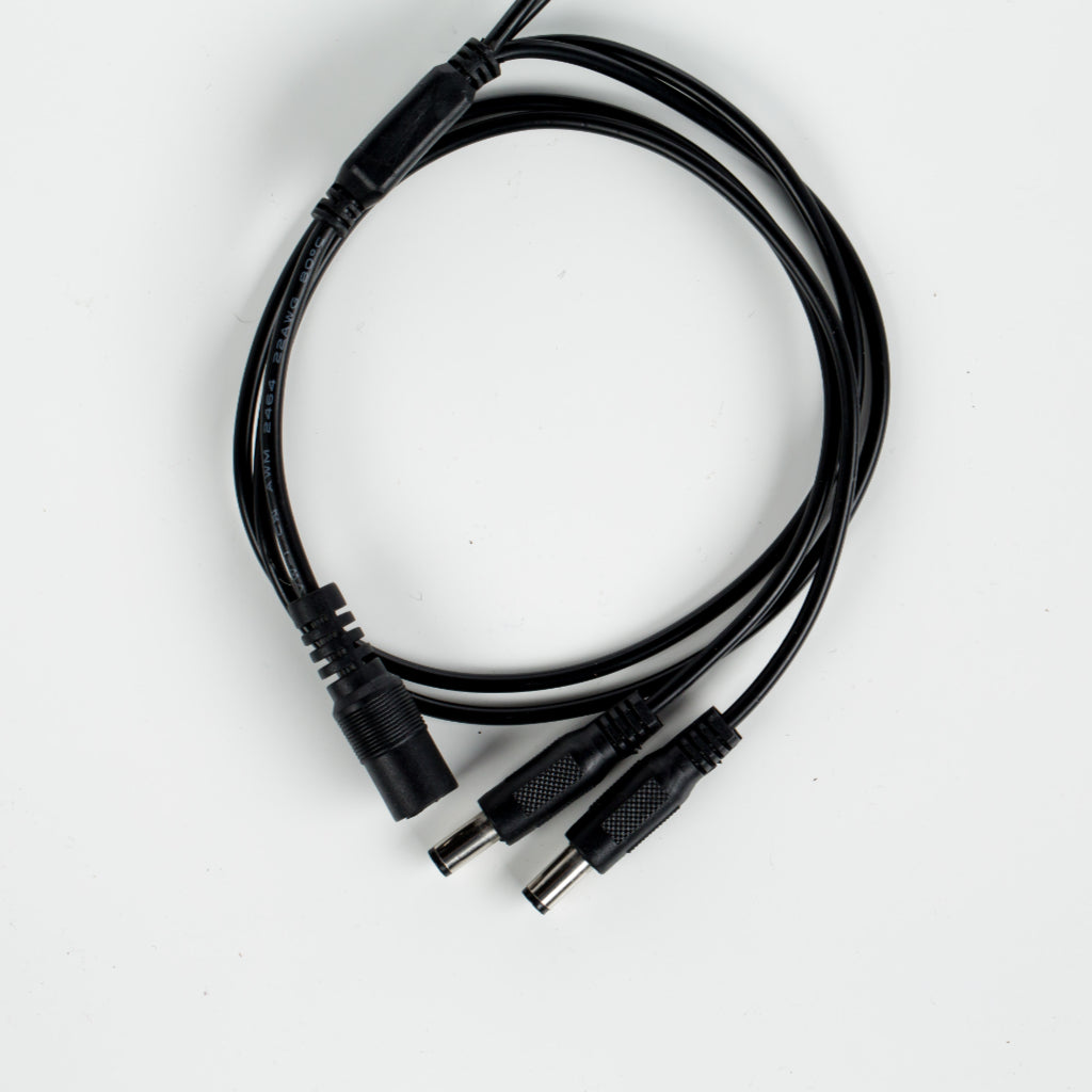 2.1mm x 5.5mm DC Power Cable Splitter – 2 Way Splitter