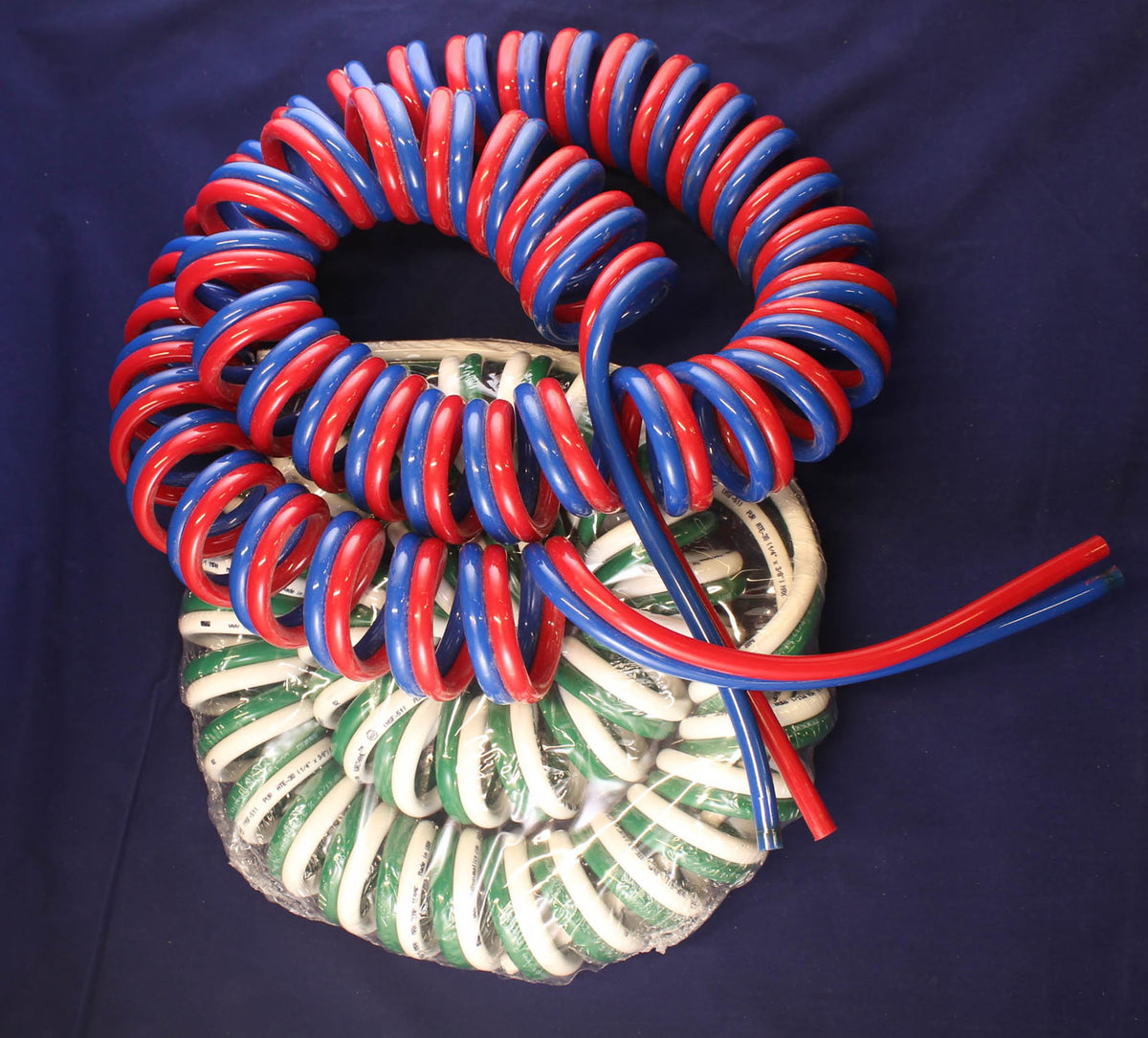 Hose, Dual Coil - Green and White